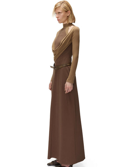 NORTH NODE Ruched Spliced High Stretch Slim Fit Women&