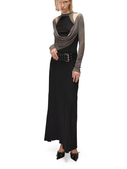 NORTH NODE Ruched Spliced High Stretch Slim Fit Women&