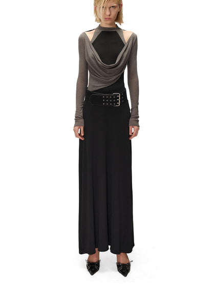 NORTH NODE Ruched Spliced High Stretch Slim Fit Women&