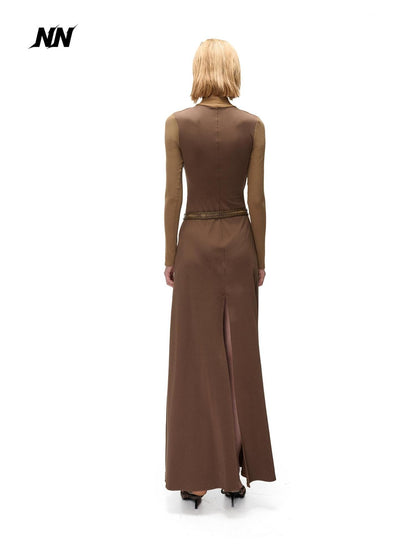 NORTH NODE Ruched Spliced High Stretch Slim Fit Women&