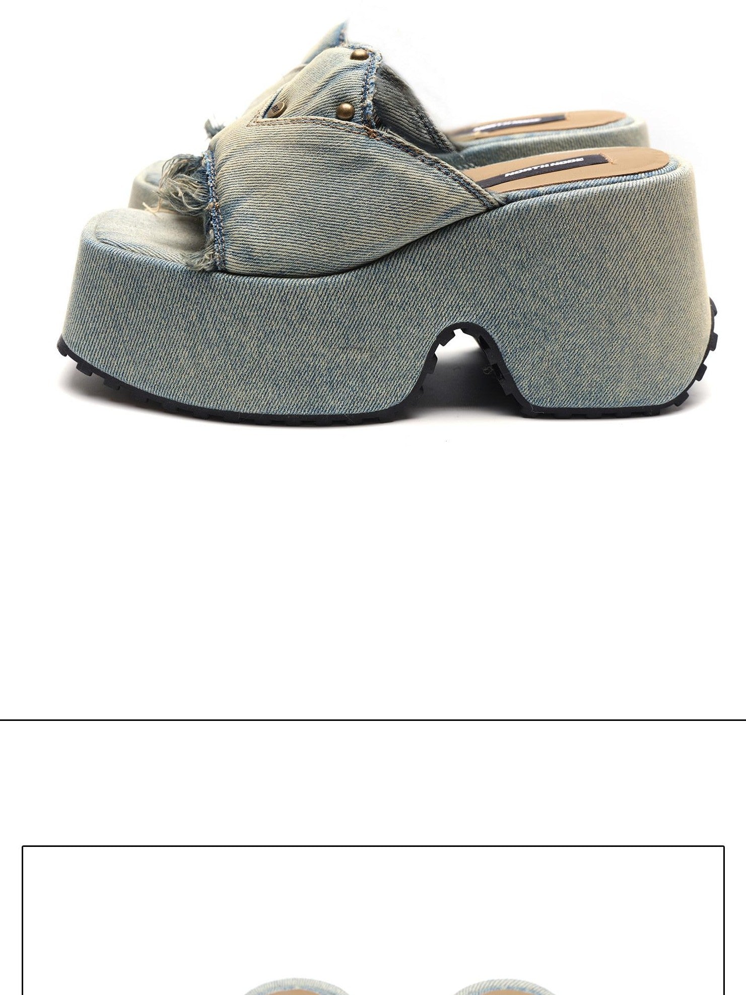 NORTH NODE Rust Wash Distressed Frayed Edge Women&