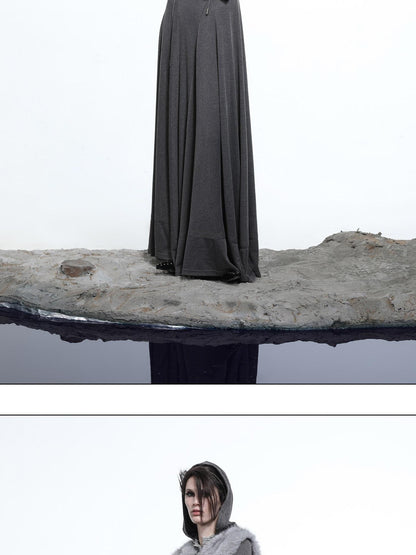 NORTH NODE Shaggy Knitted Patchwork Layered Women&