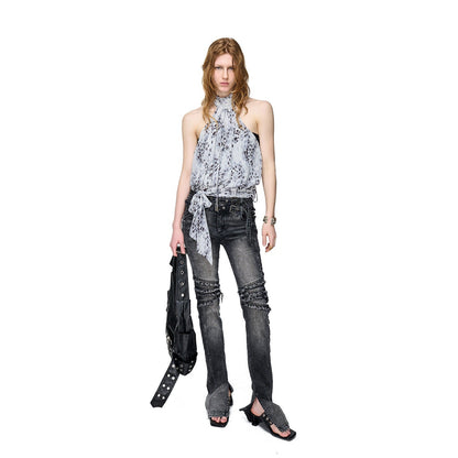 NORTH_NODE_Sheer_Polka_Dot_Beaded_Ruched_Pleated_Women&