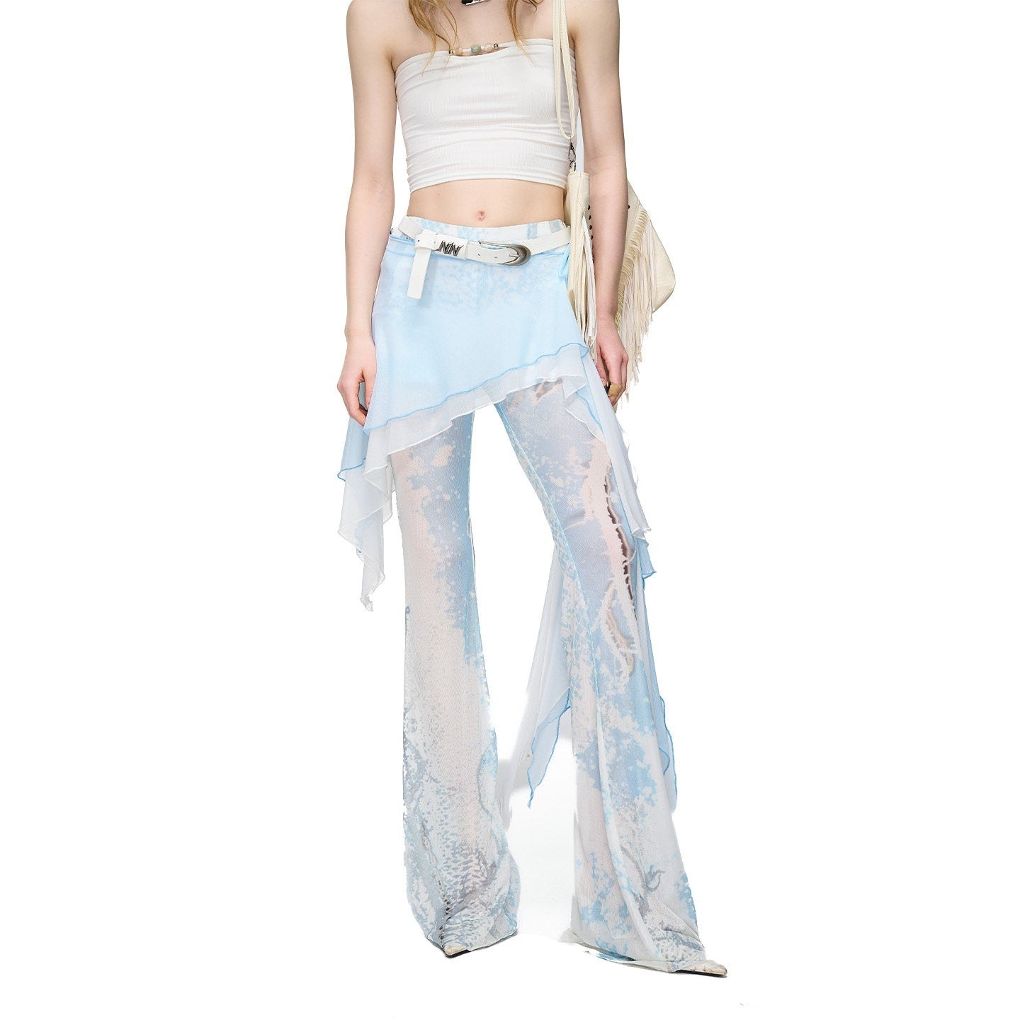 NORTH_NODE_Sheer_Printed_Asymmetrical_Ruffle_Hip_Cover_Women&