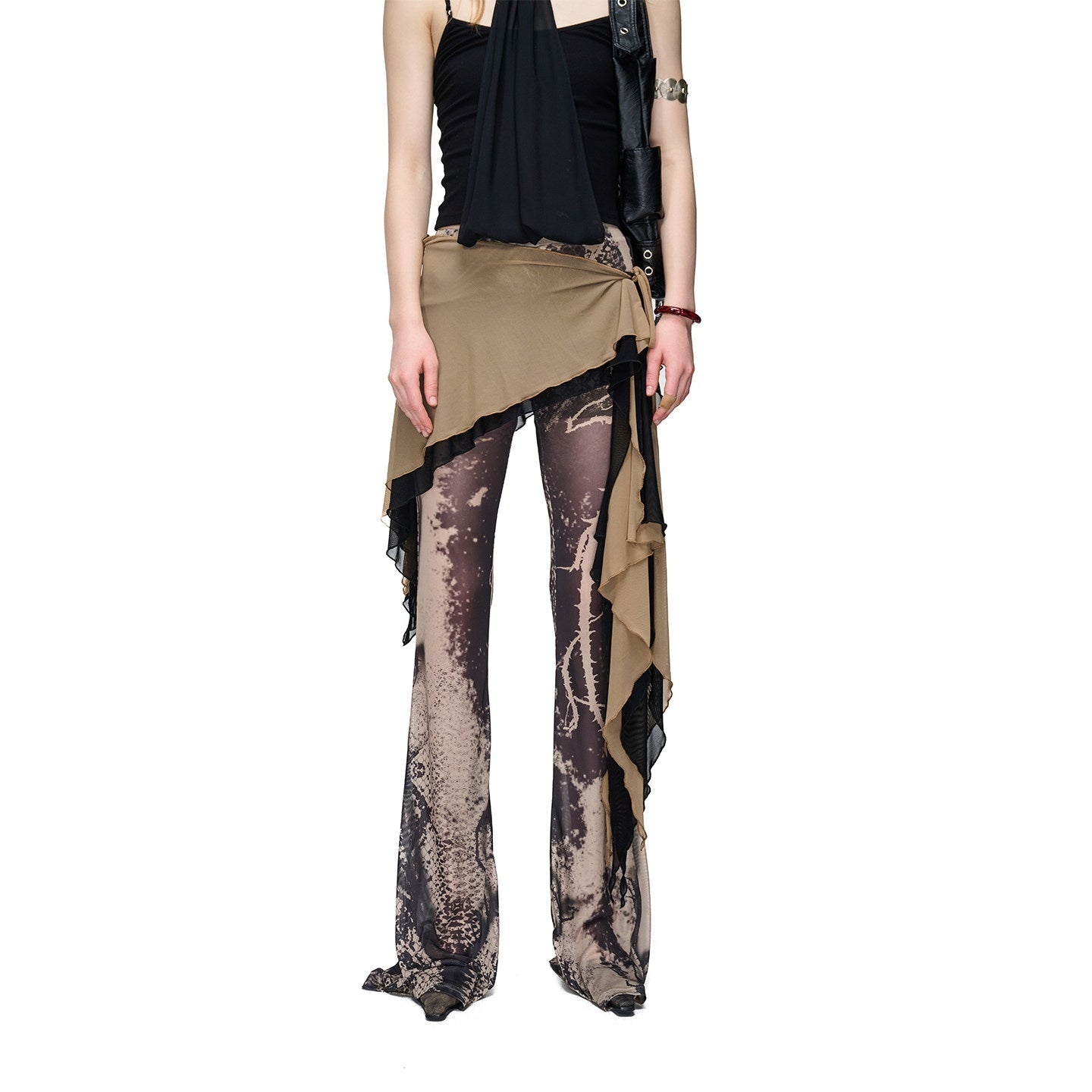 NORTH_NODE_Sheer_Printed_Asymmetrical_Ruffle_Hip_Cover_Women&