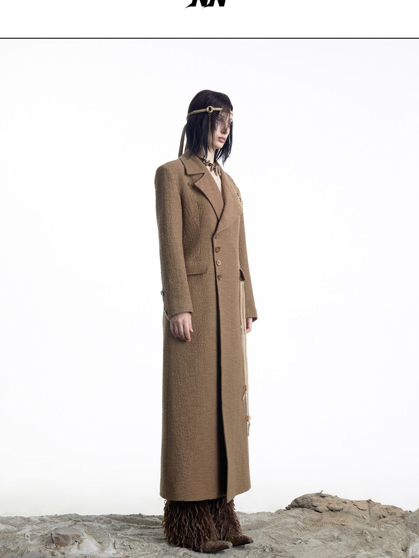 NORTH NODE Single Breasted Suit Collar Straight Cut Women&