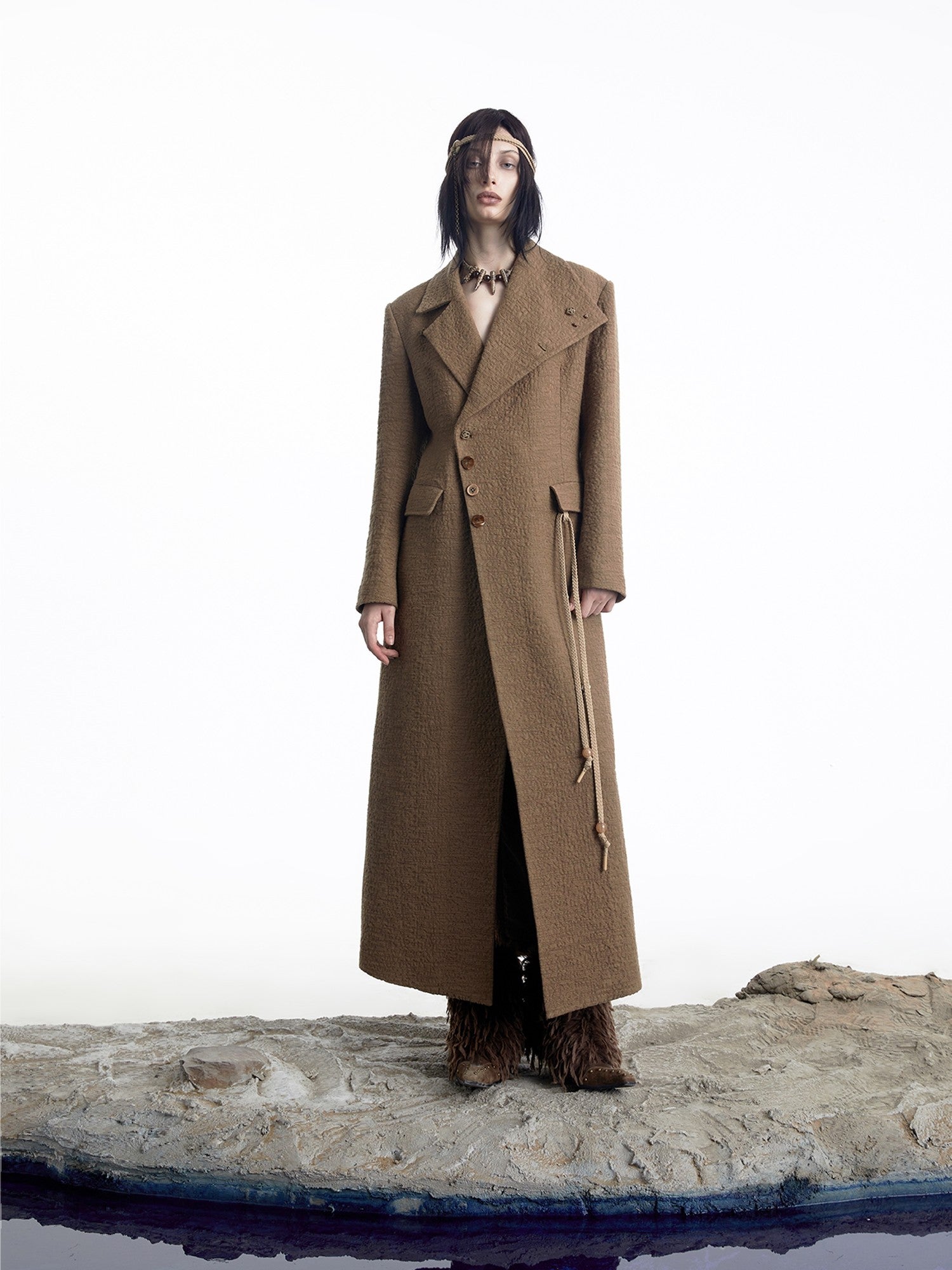 NORTH NODE Single Breasted Suit Collar Straight Cut Women&