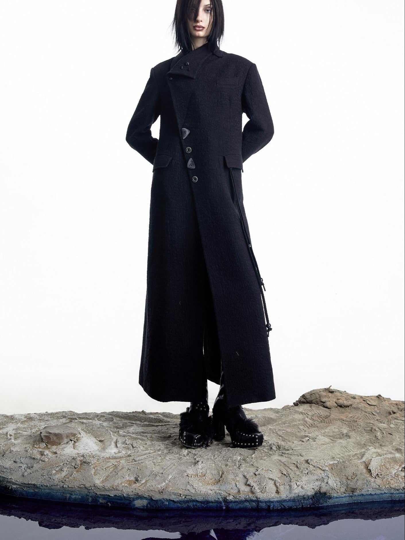 NORTH NODE Single Breasted Suit Collar Straight Cut Women&