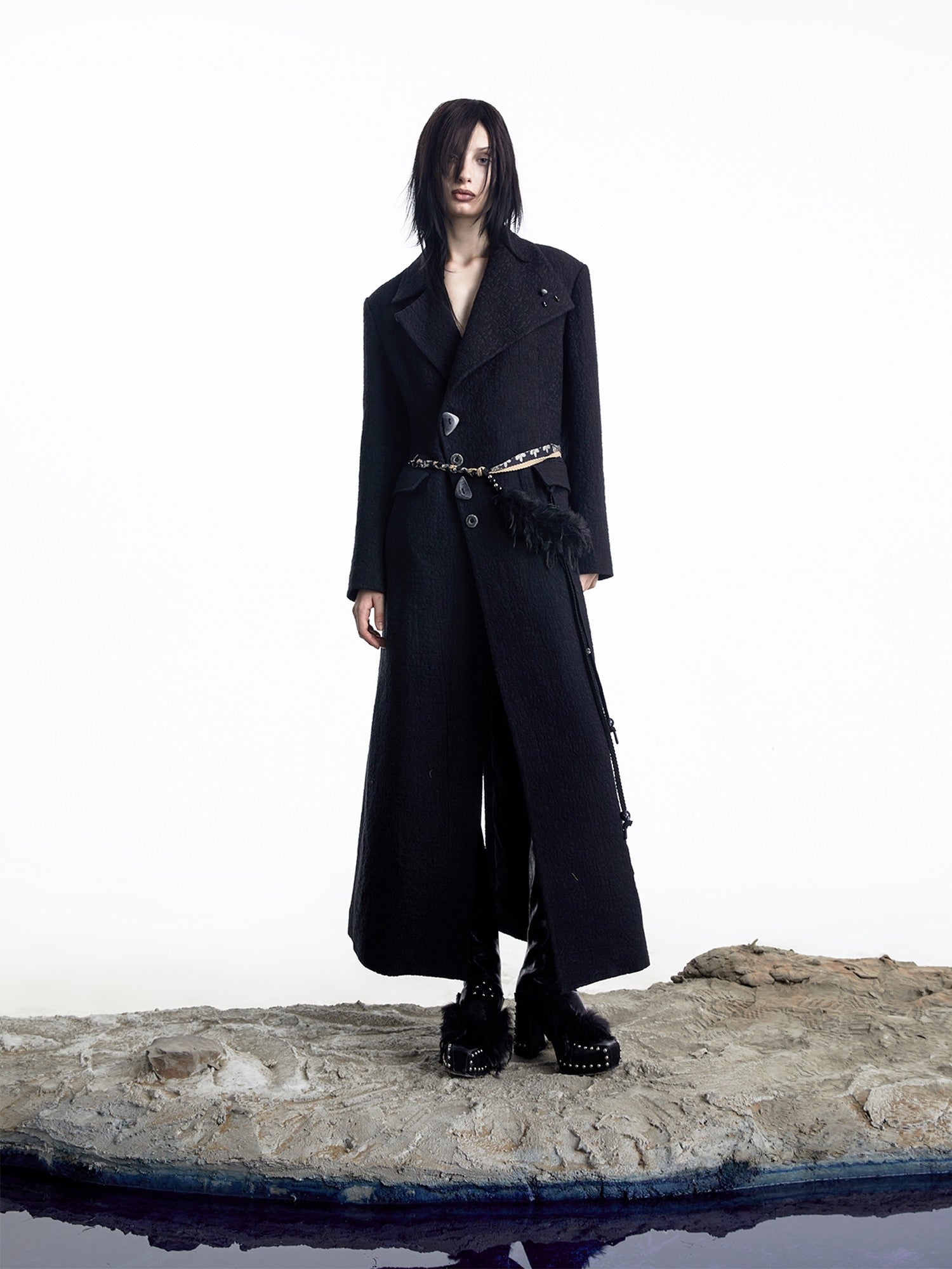 NORTH NODE Single Breasted Suit Collar Straight Cut Women&