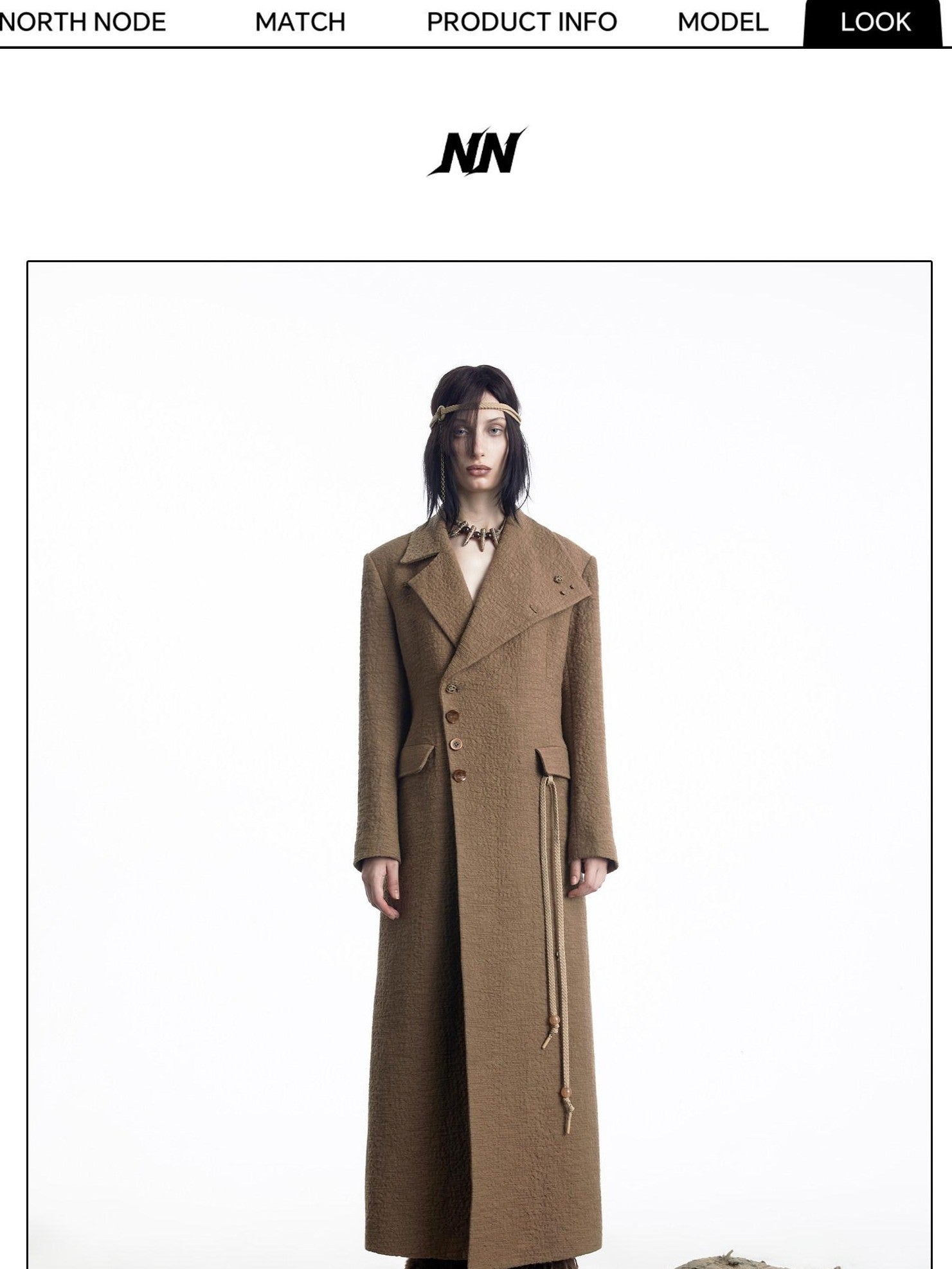 NORTH NODE Single Breasted Suit Collar Straight Cut Women&