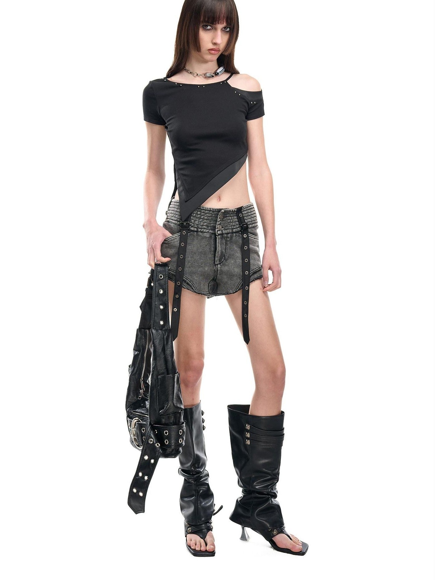 NORTH NODE Slanted Neck Off Shoulder Women&