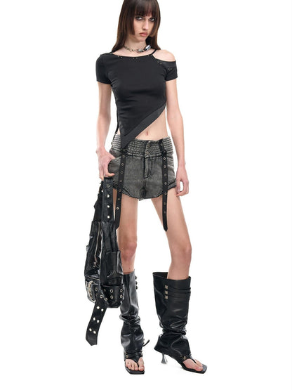 NORTH NODE Slanted Neck Off Shoulder Women&