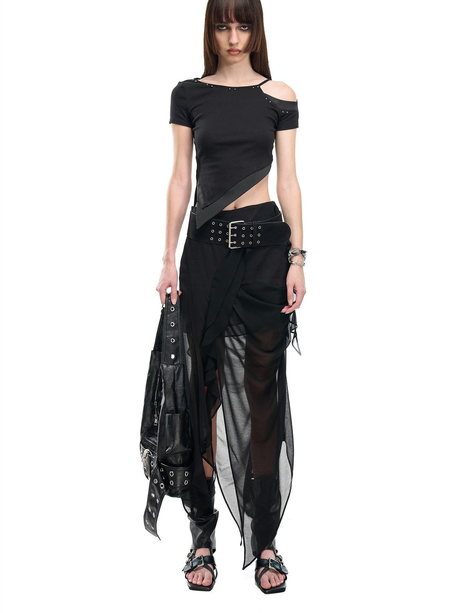 NORTH NODE Slanted Neck Off Shoulder Women&