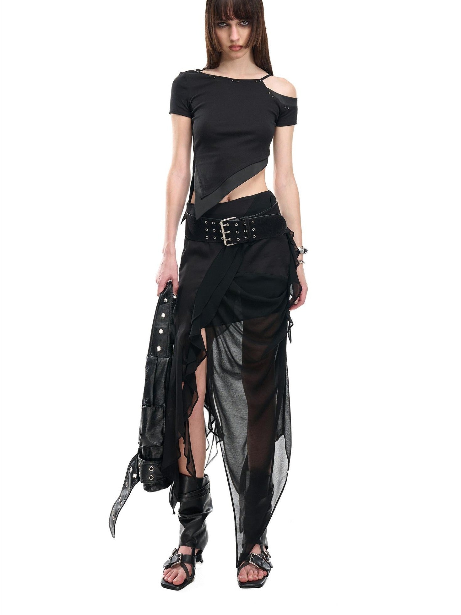 NORTH NODE Slanted Neck Off Shoulder Women&