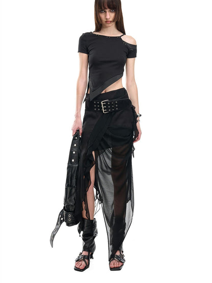 NORTH NODE Slanted Neck Off Shoulder Women&
