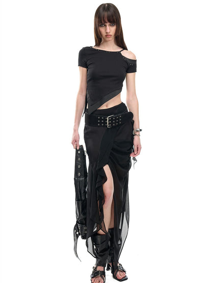 NORTH NODE Slanted Neck Off Shoulder Women&