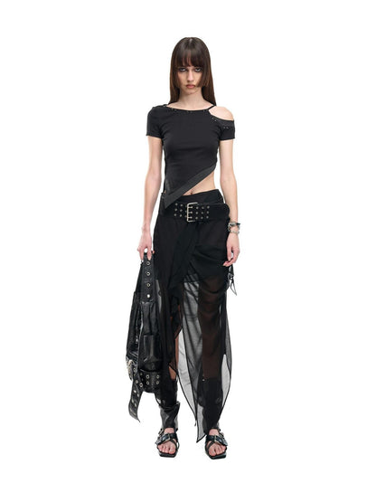 NORTH NODE Slanted Neck Off Shoulder Women&