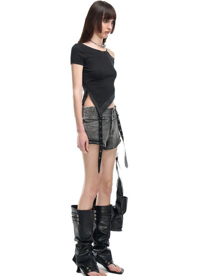 NORTH NODE Slanted Neck Off Shoulder Women&
