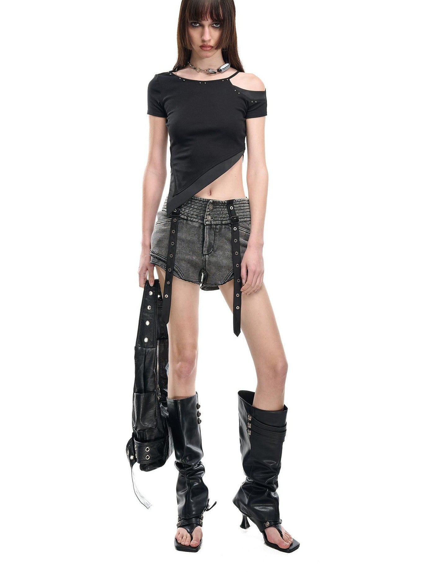 NORTH NODE Slanted Neck Off Shoulder Women&