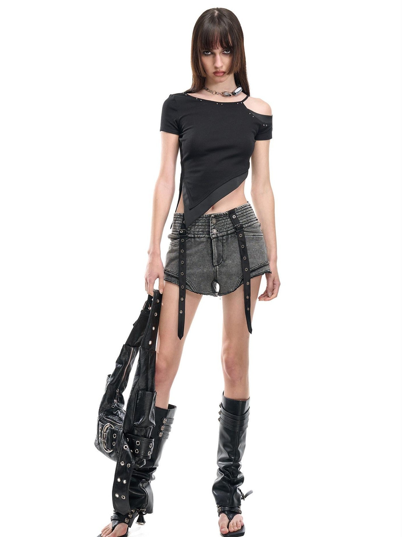 NORTH NODE Slanted Neck Off Shoulder Women&