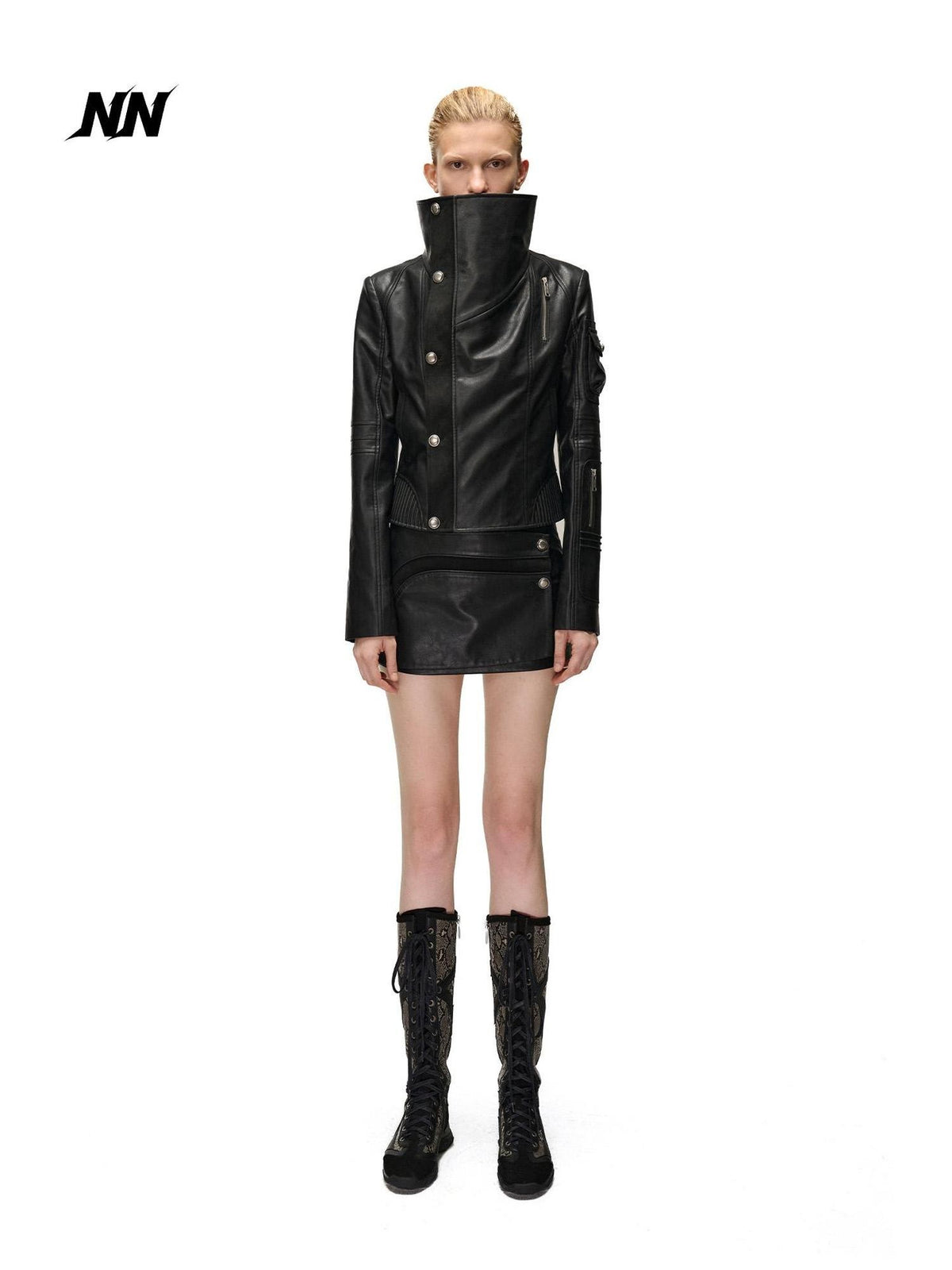 NORTH NODE Slim Fit Spliced Utility Cropped Women&
