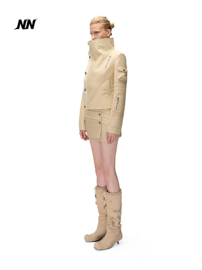 NORTH NODE Slim Fit Spliced Utility Cropped Women&