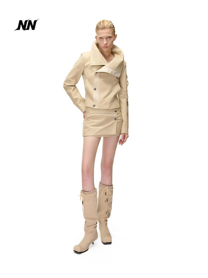 NORTH NODE Slim Fit Spliced Utility Cropped Women&