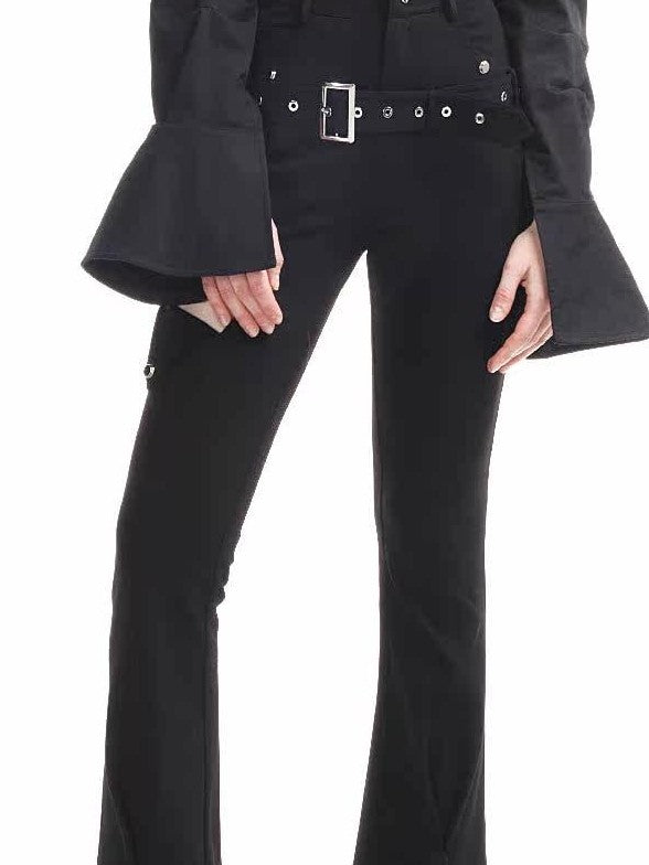 NORTH NODE Slimming High Waist Micro Flare Floor Length Women&