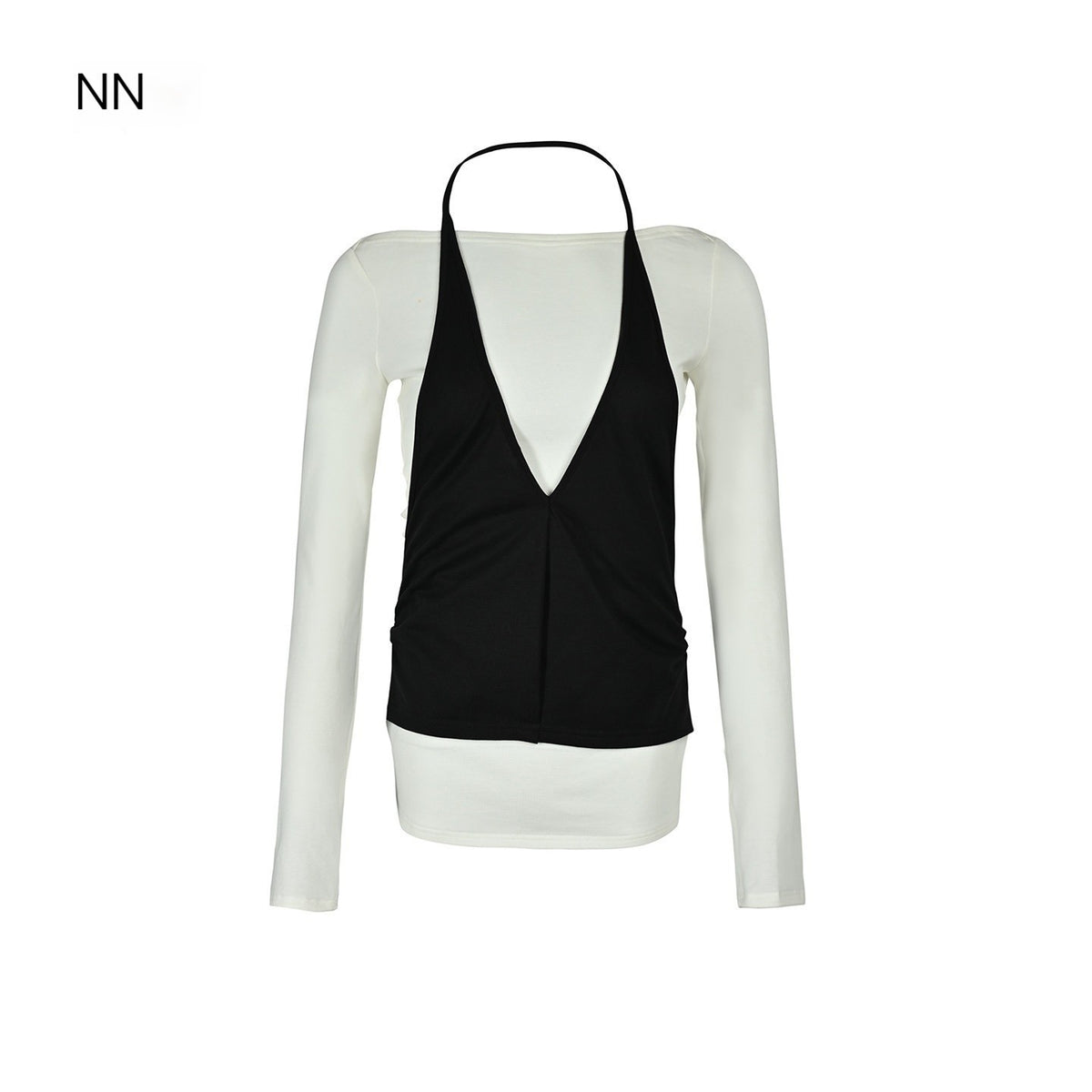 NORTH_NODE_Spliced_Colorblock_Halter_One_Shoulder_Faux_Women&