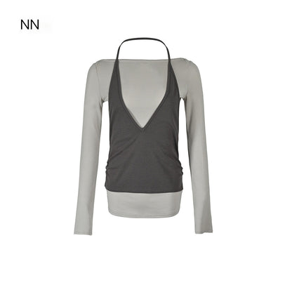 NORTH_NODE_Spliced_Colorblock_Halter_One_Shoulder_Faux_Women&