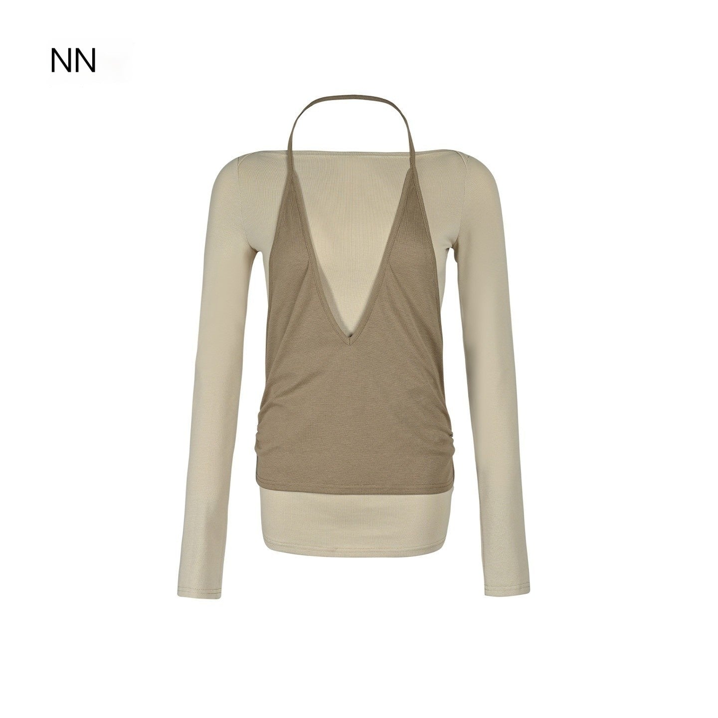 NORTH_NODE_Spliced_Colorblock_Halter_One_Shoulder_Faux_Women&