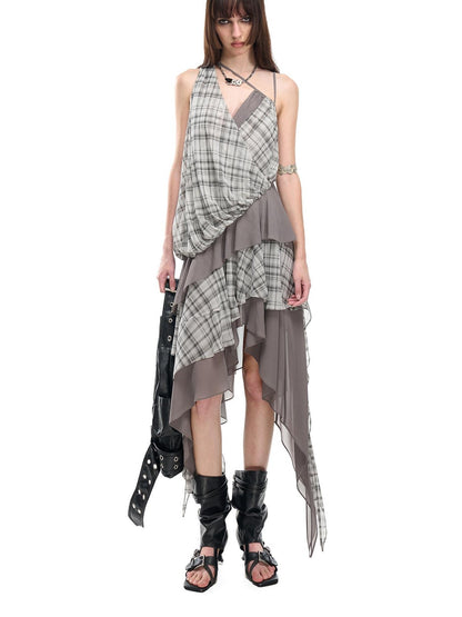 NORTH NODE Spliced Printed Asymmetrical Women&