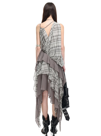 NORTH NODE Spliced Printed Asymmetrical Women&