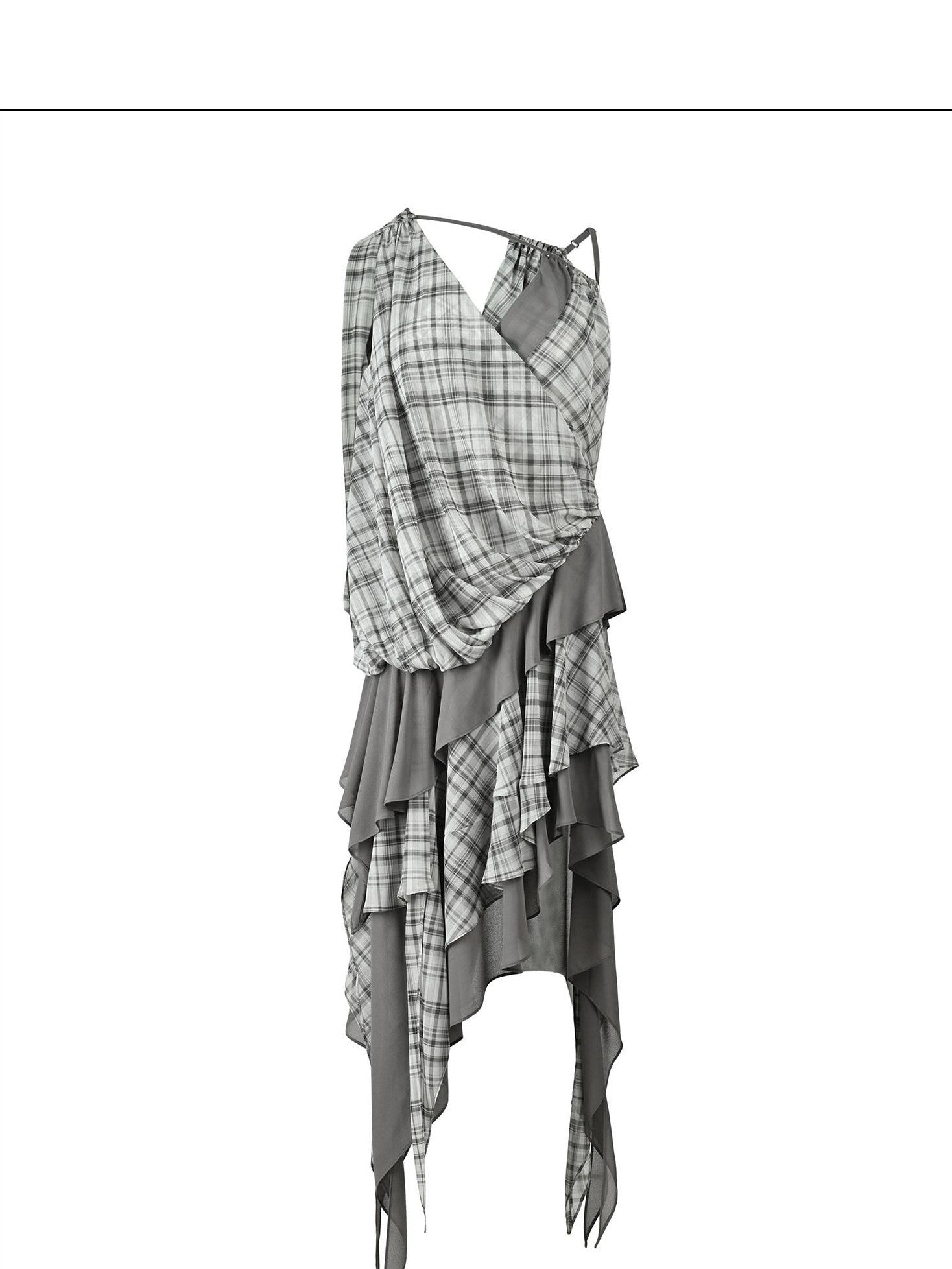 NORTH NODE Spliced Printed Asymmetrical Women&
