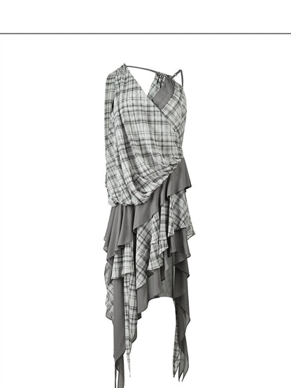 NORTH NODE Spliced Printed Asymmetrical Women&