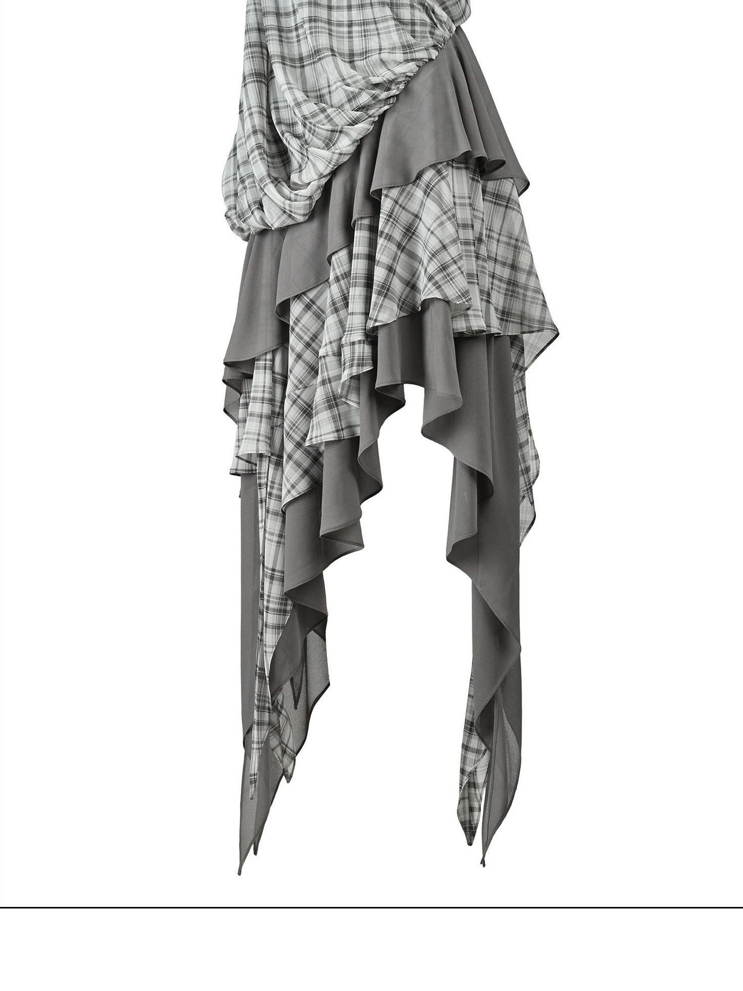 NORTH NODE Spliced Printed Asymmetrical Women&