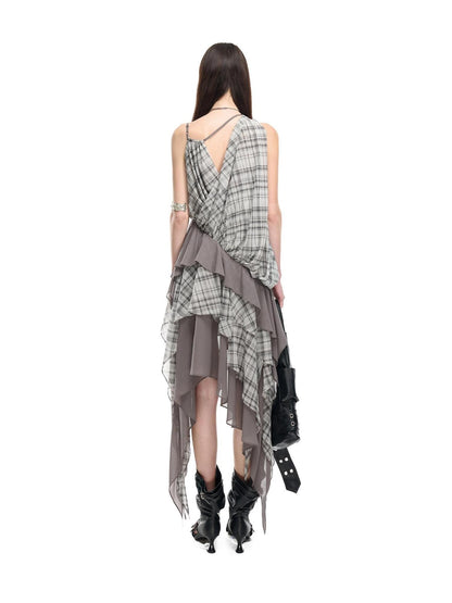 NORTH NODE Spliced Printed Asymmetrical Women&
