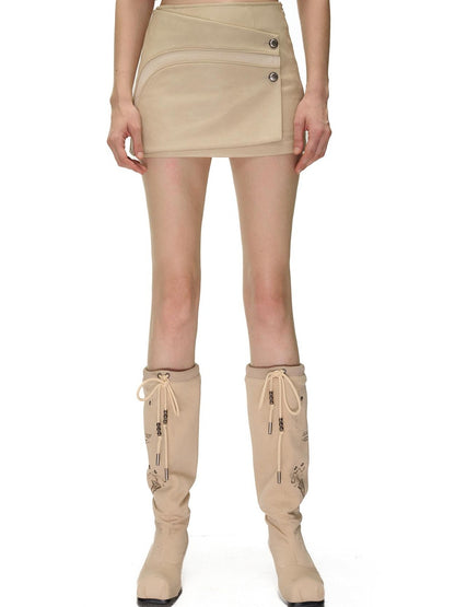 NORTH NODE Spliced Pu A Line Bodycon Women&
