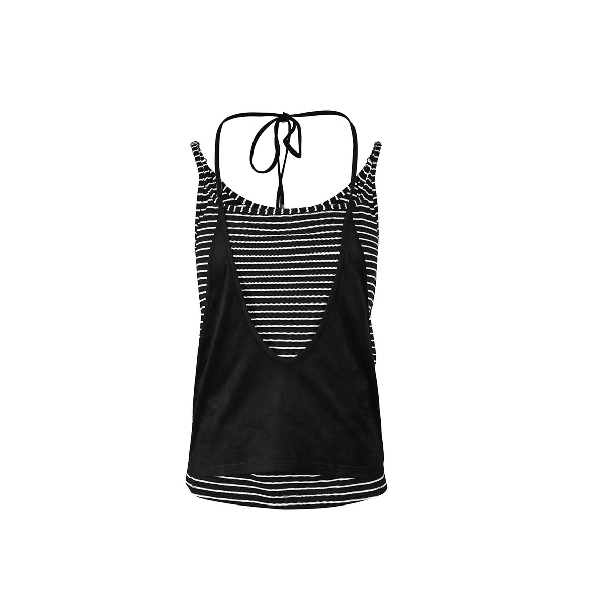 NORTH_NODE_Striped_Faux_Layered_Halter_Neck_Patchwork_Women&