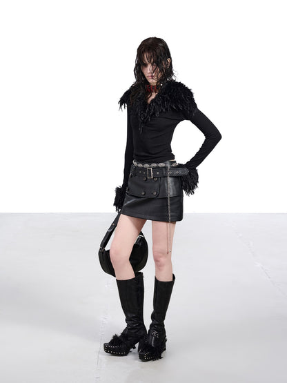 NORTH NODE Textured Layered Handcrafted Button Women&
