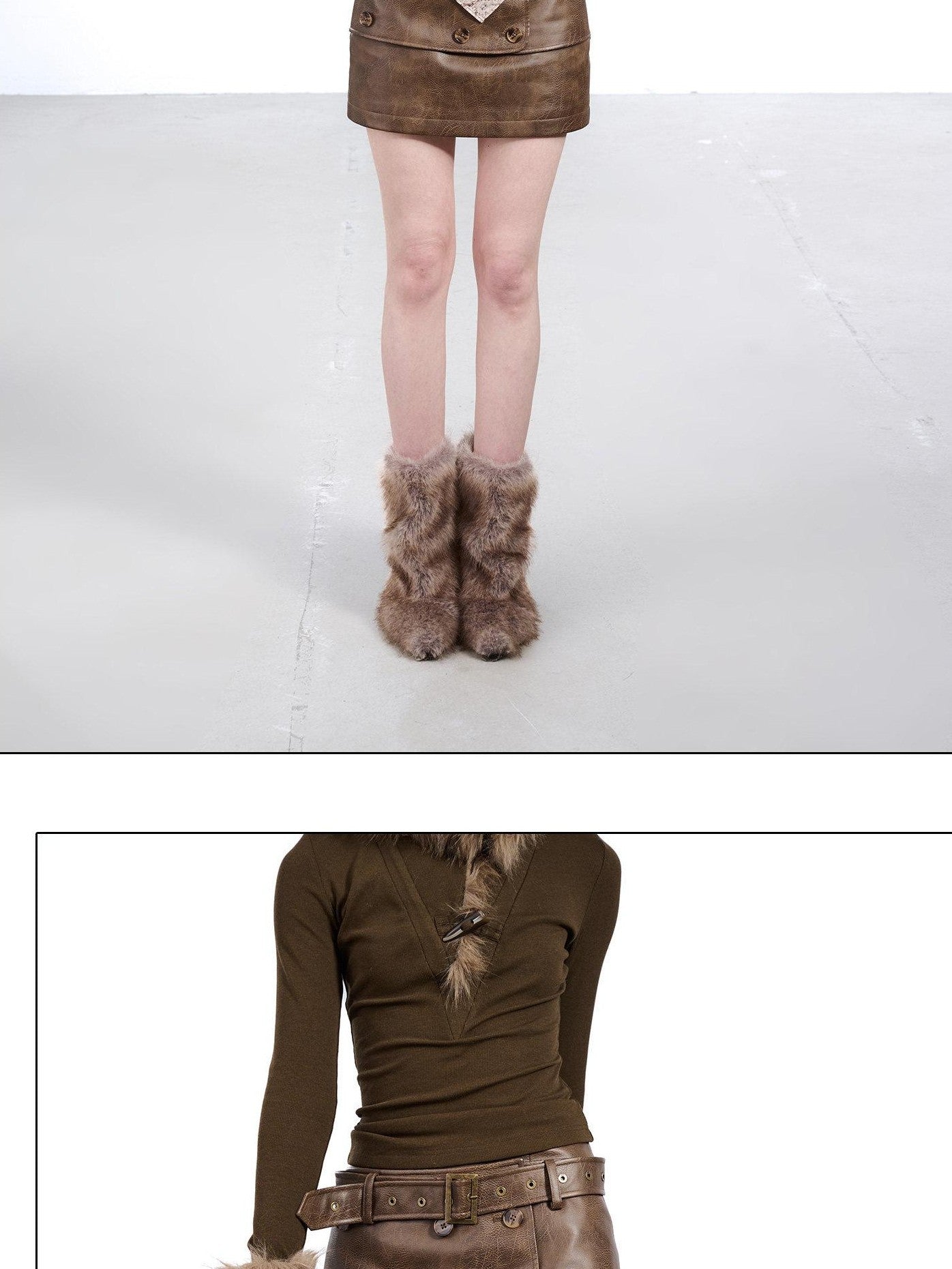 NORTH NODE Textured Layered Handcrafted Button Women&