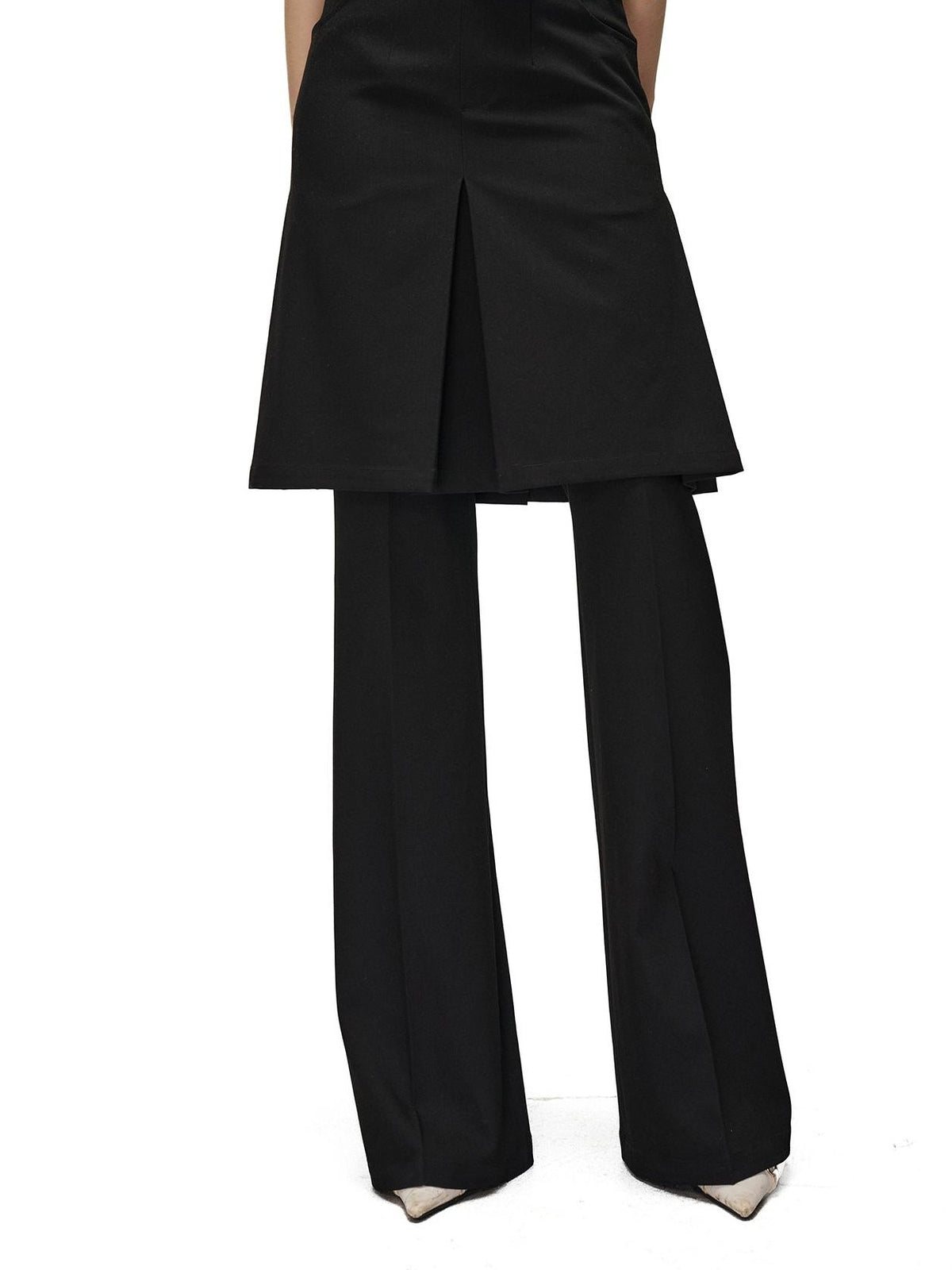 NORTH NODE Textured Wide Leg Slit Suit Women&