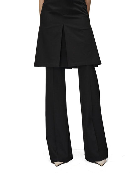 NORTH NODE Textured Wide Leg Slit Suit Women&