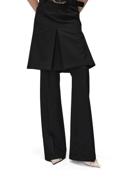 NORTH NODE Textured Wide Leg Slit Suit Women&