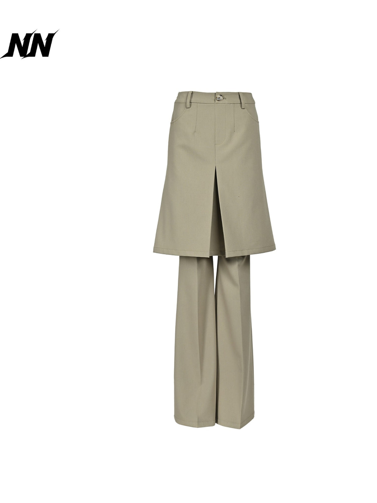 NORTH NODE Textured Wide Leg Slit Suit Women&