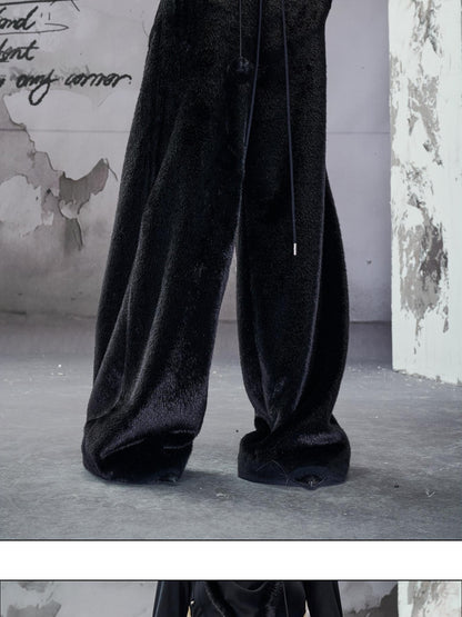 NORTH NODE Ultra Thick Fleece Lined Thermal Elastic Waist Straight Women&