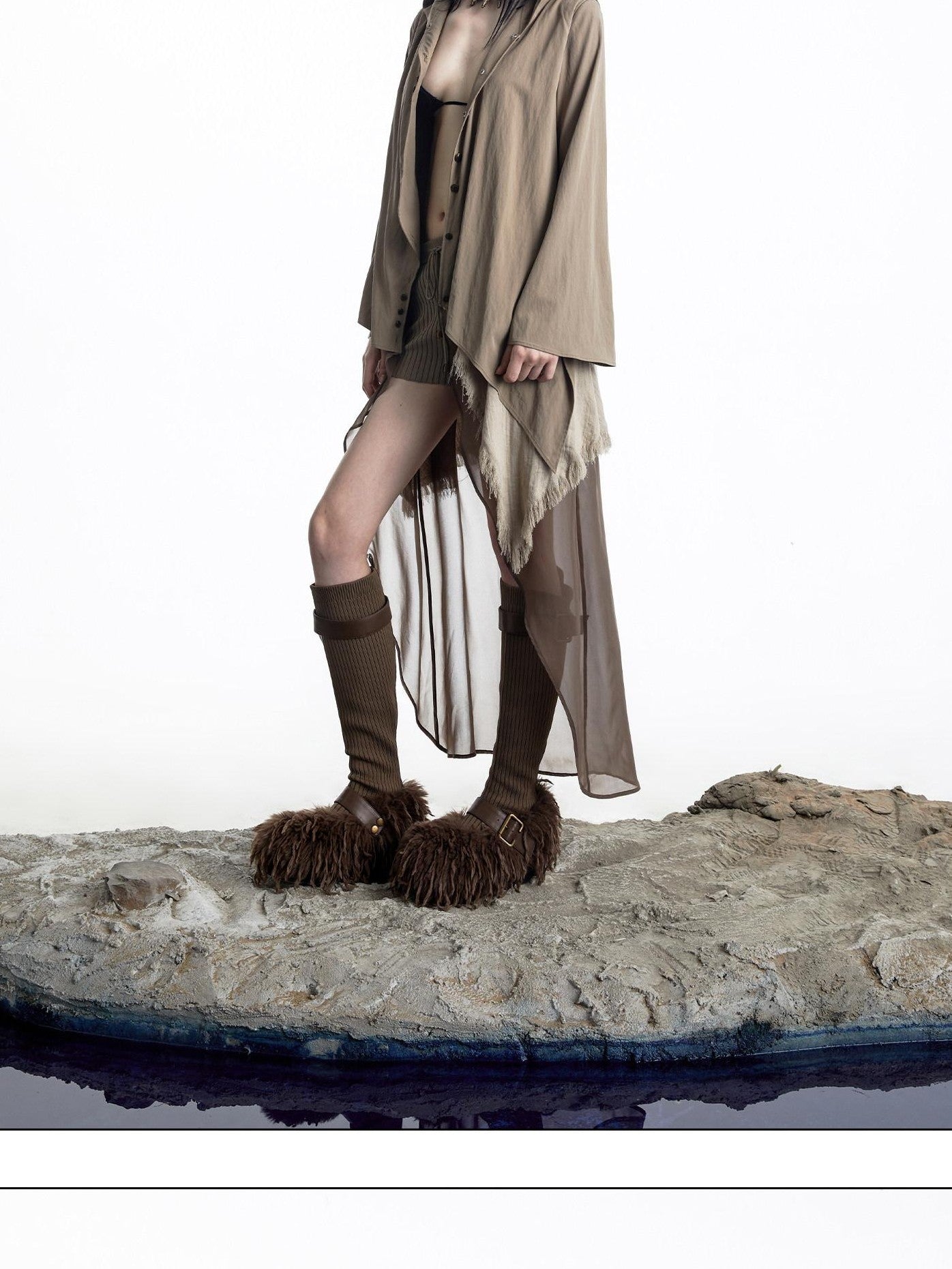 NORTH NODE Urban Nomad Patchwork Hooded Women&