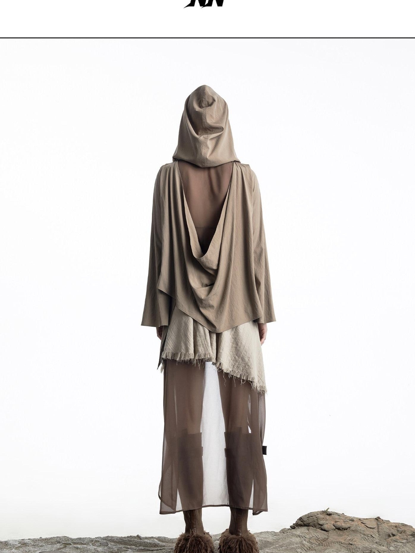 NORTH NODE Urban Nomad Patchwork Hooded Women&