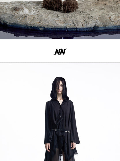 NORTH NODE Urban Nomad Patchwork Hooded Women&