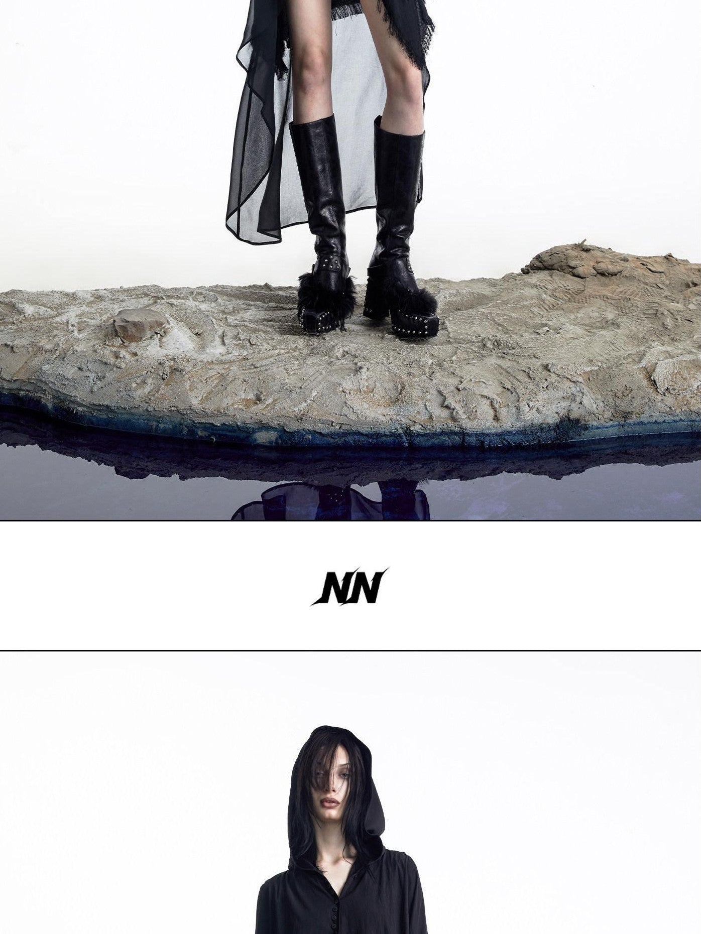 NORTH NODE Urban Nomad Patchwork Hooded Women&